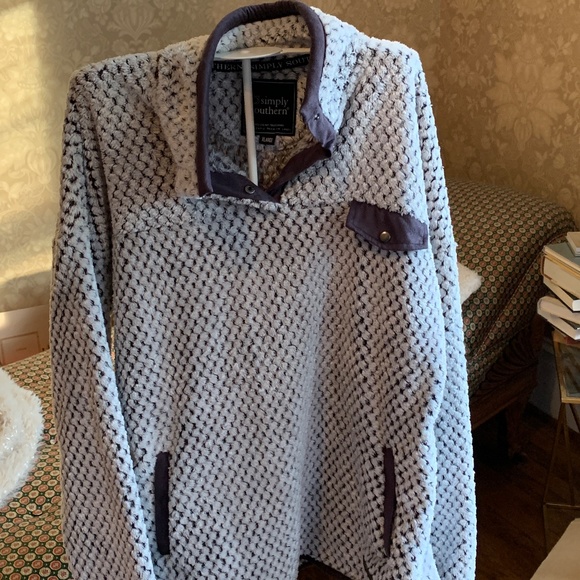 Simply Southern Sherpa pullover. Worn 2x‎ - Picture 1 of 7